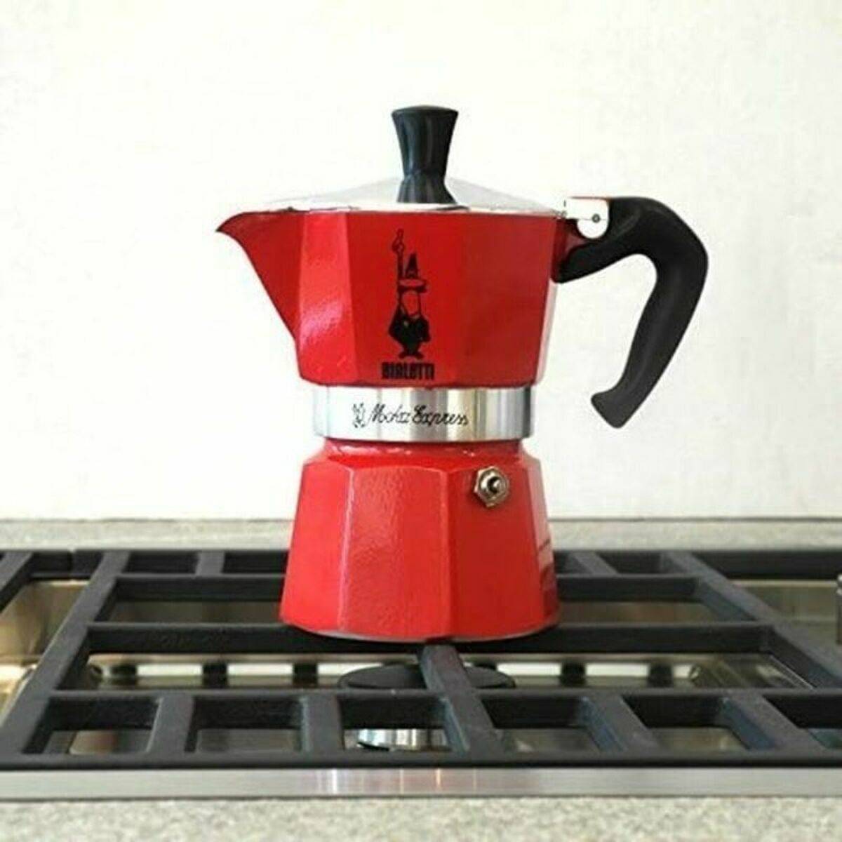 Cafetera Italiana Bialetti 0004942/NP 3 Tazas Rojo Aluminio