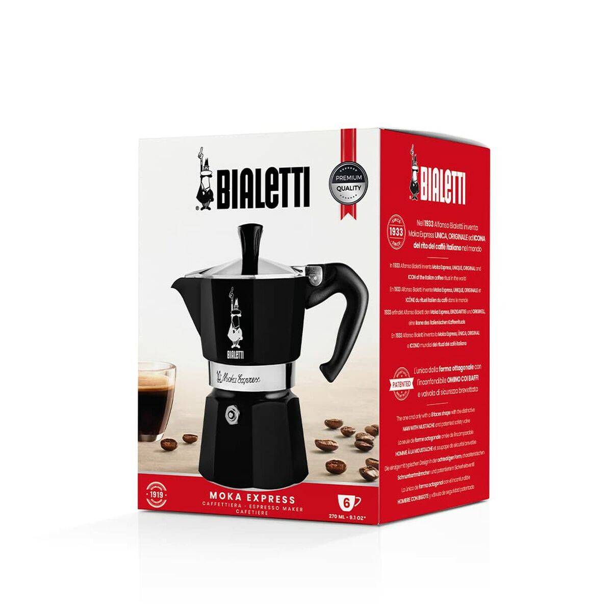Cafetera Italiana Bialetti MOKA EXPRESS Negro
