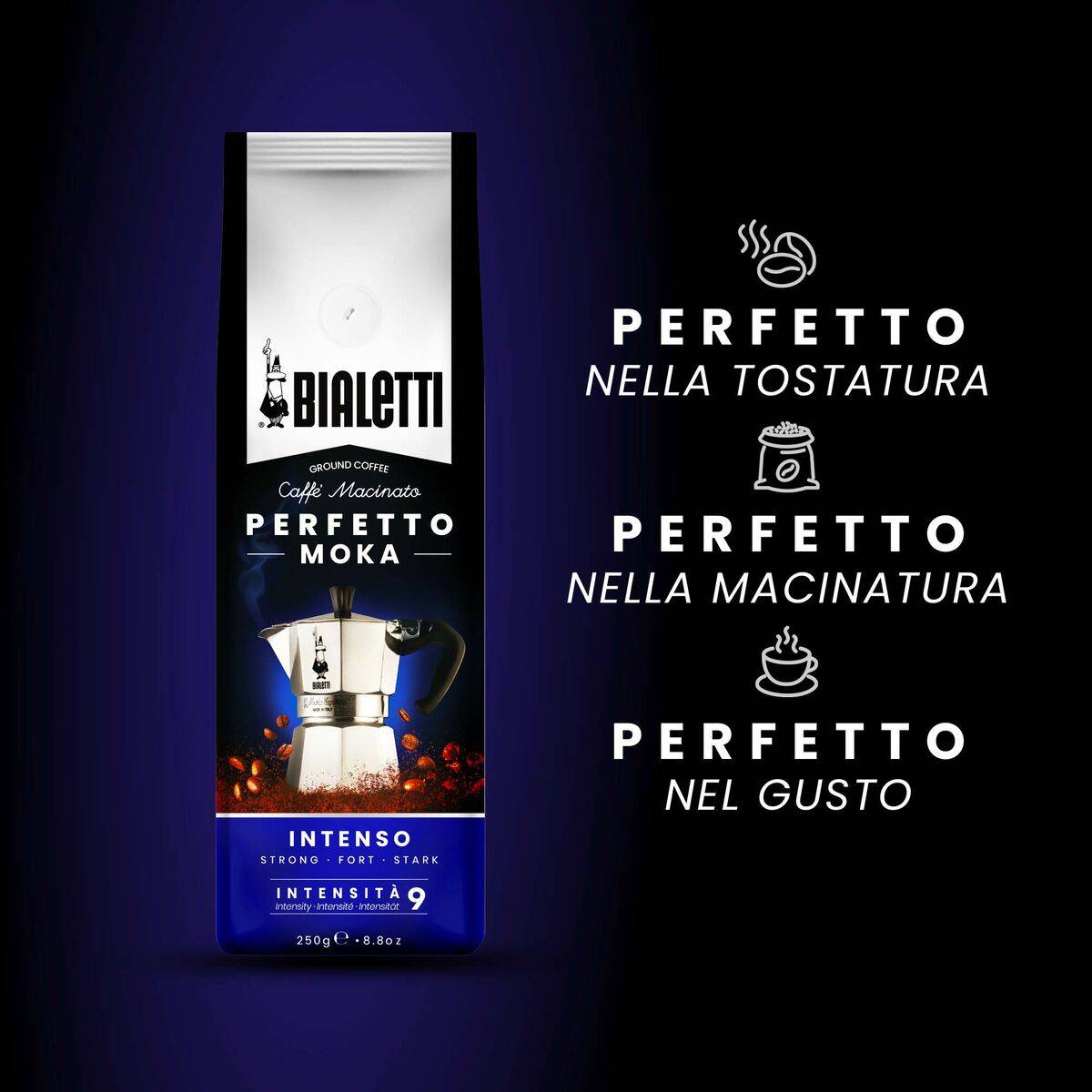 Café Molido Bialetti Perfetto Moka Intens 250 g