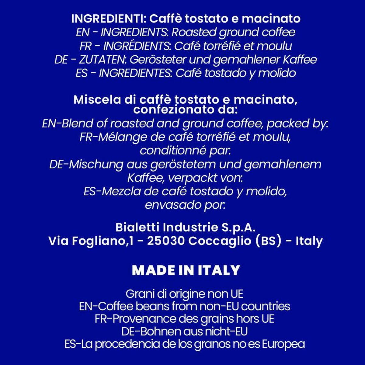 Café Molido Bialetti Perfetto Moka Intens 250 g