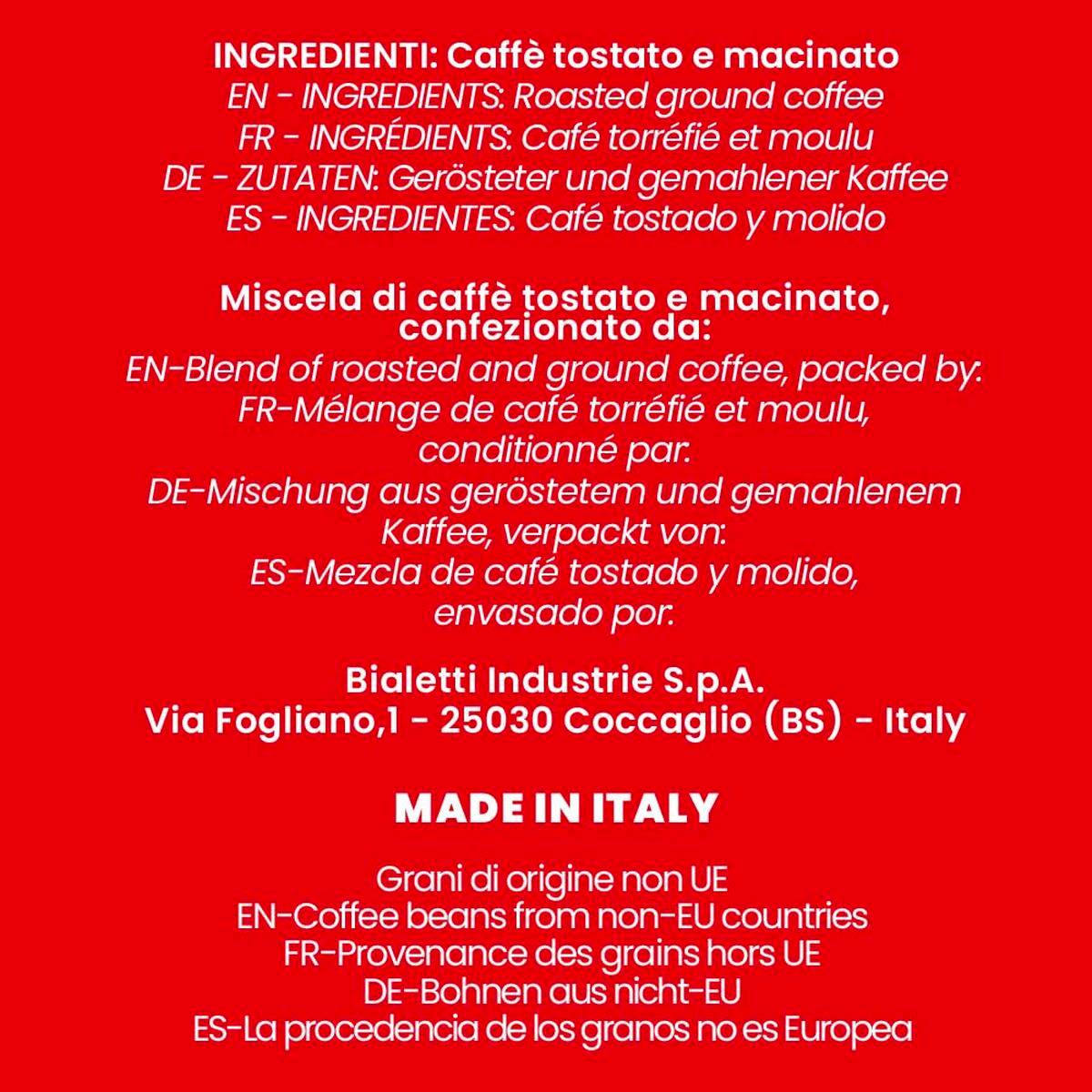 Café Molido Bialetti Perfetto Moka Classic 250 g (2 Unidades)