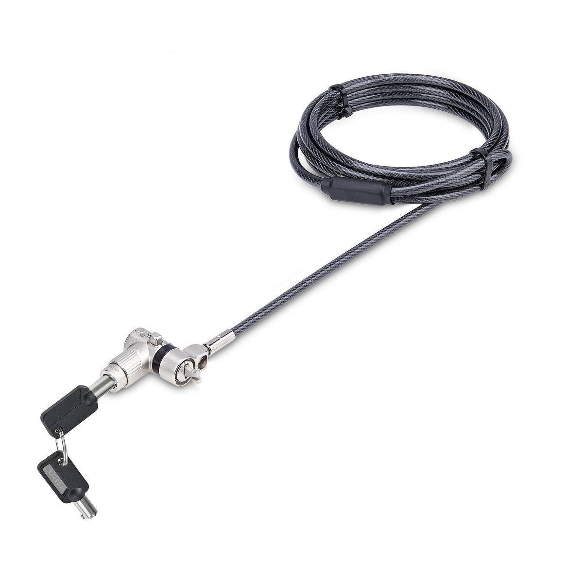 Cable USB Startech UNIVK-LAPTOP-LOCK Negro/Gris 2 m