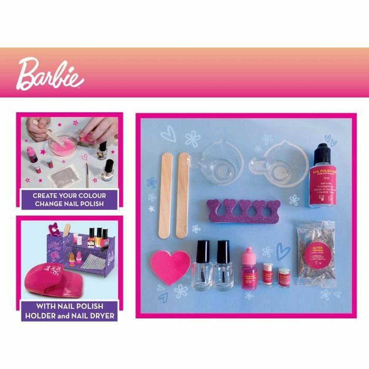 Set de Manicura Lisciani Giochi Barbie 29 x 7 x 40 cm