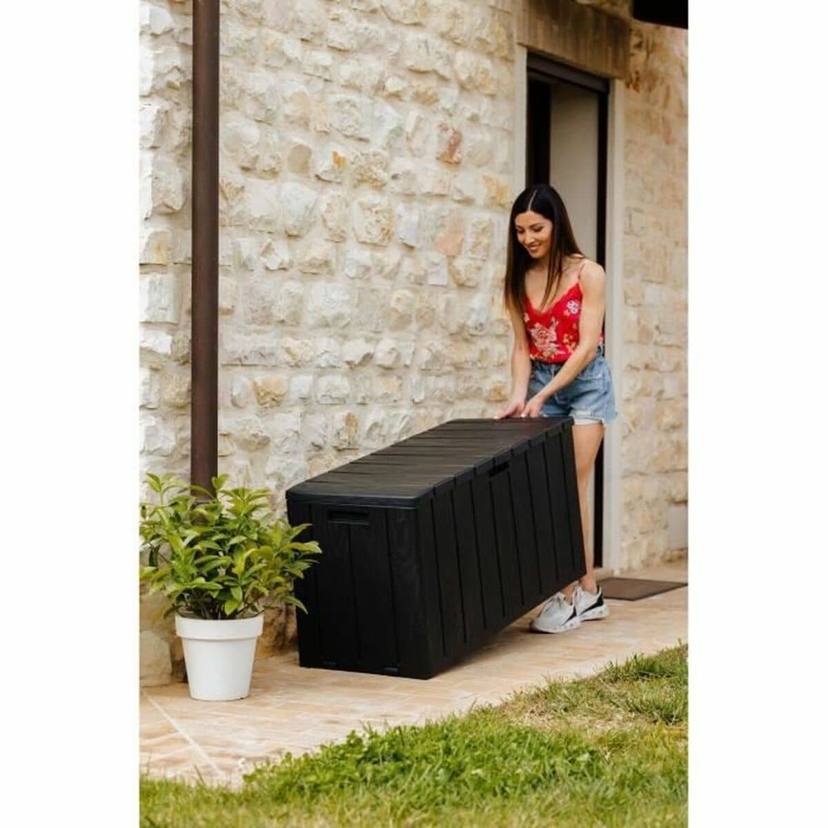 Arcón de Exterior Toomax Negro Resina 270 L