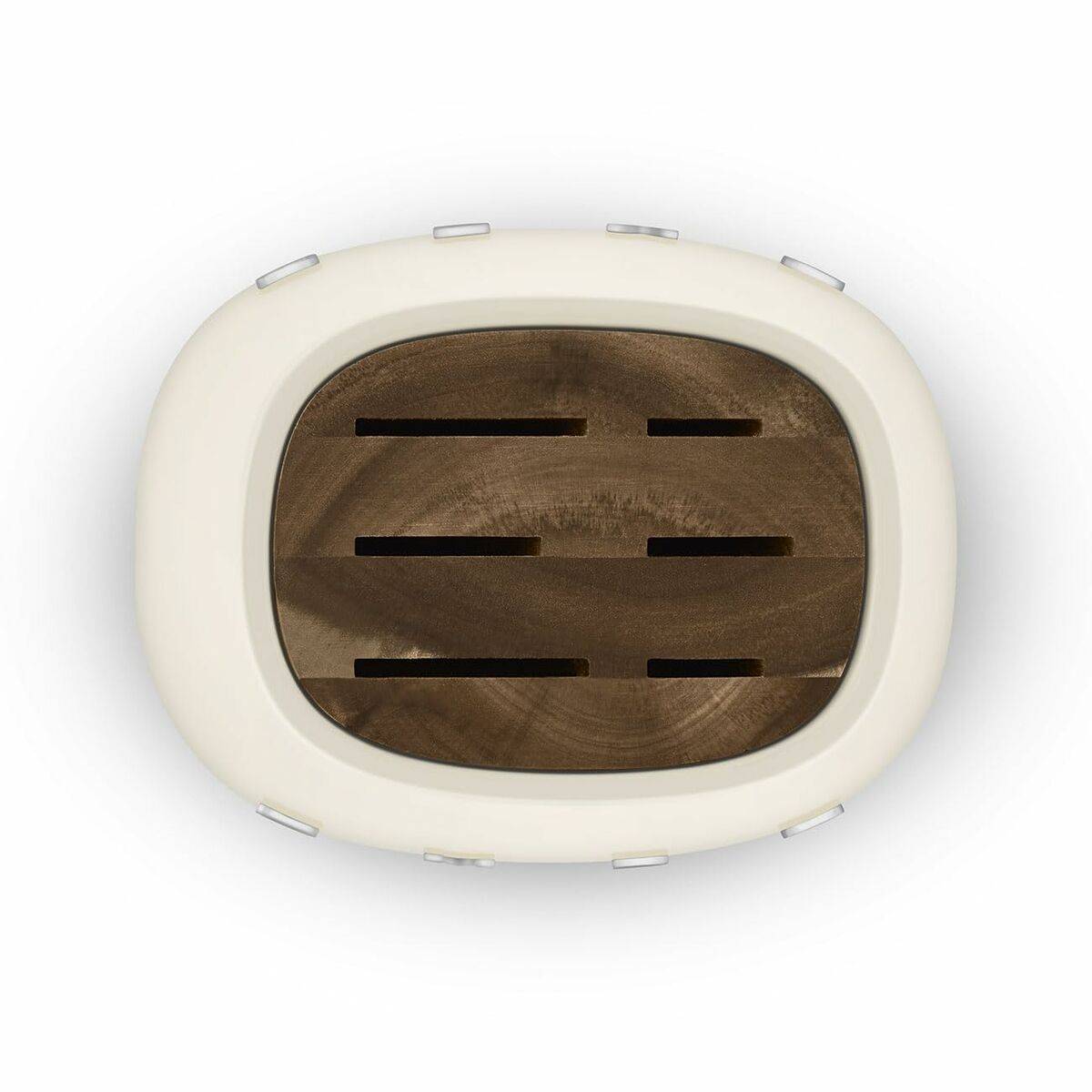 Juego de Cuchillos de Cocina y Soporte Smeg KBSF02CR Crema