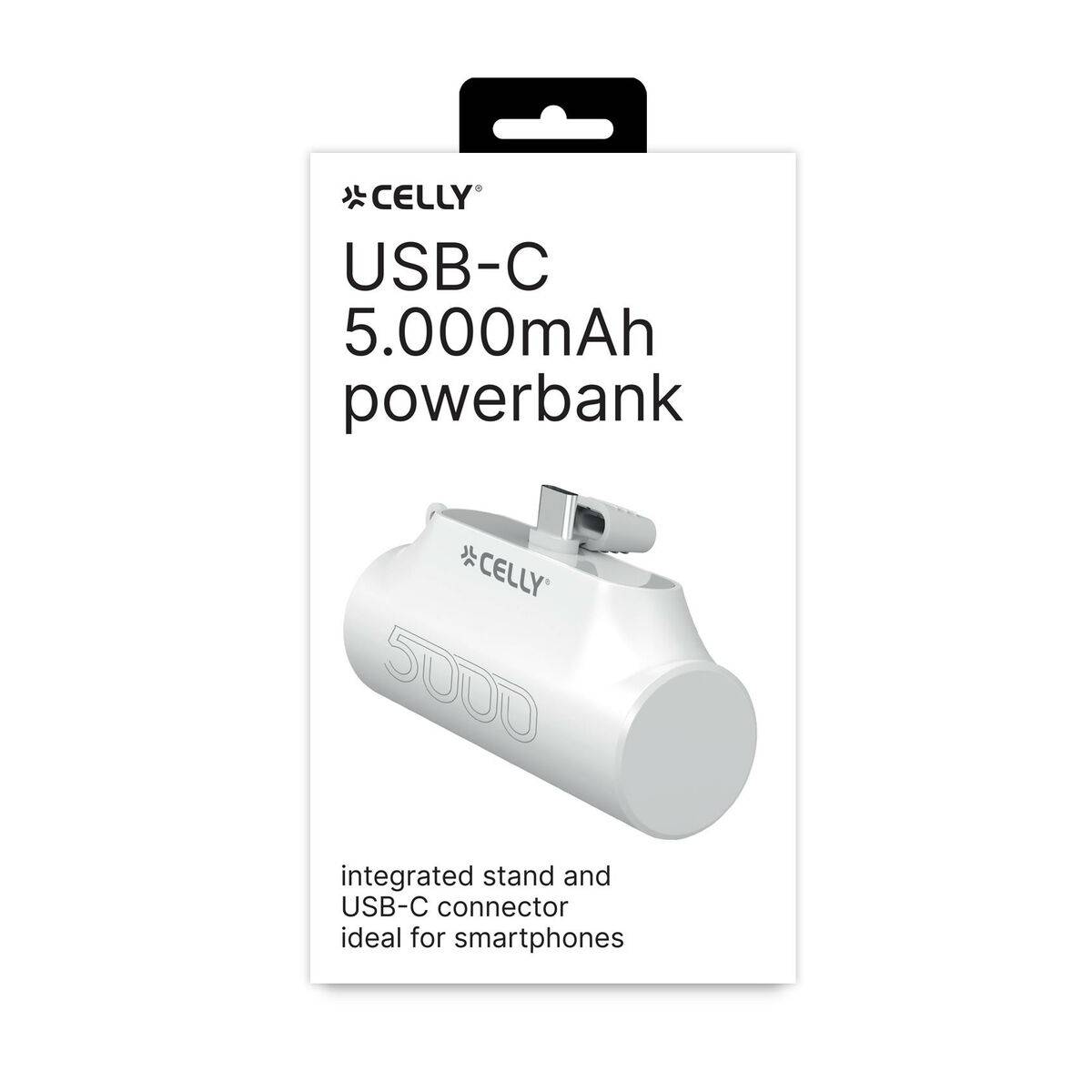 Powerbank Celly PBC5000WH Negro 5000 mAh