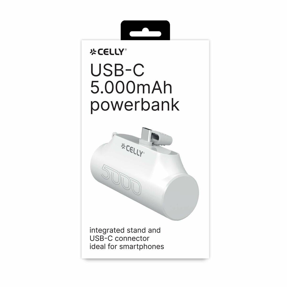 Powerbank Celly PBC5000WH Negro 5000 mAh