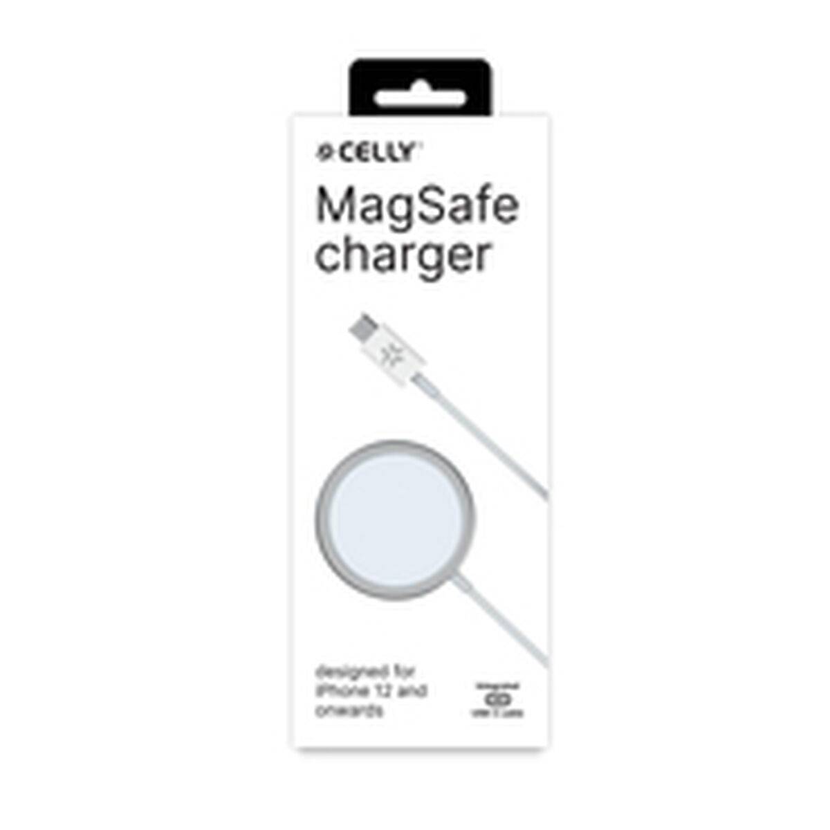 Cargador Inalámbrico Celly MAGCHARGEPRO Blanco 15 W