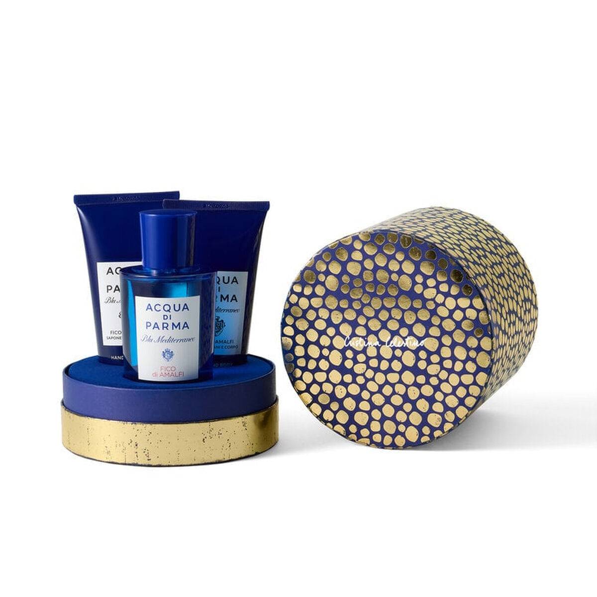 Set de Perfume Unisex Acqua Di Parma BLU MEDITERRANEO FICO DI AMALFI 3 Piezas