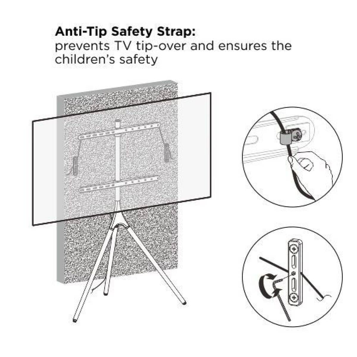 Soporte TV para Suelo Techly 105209 65" 32 kg