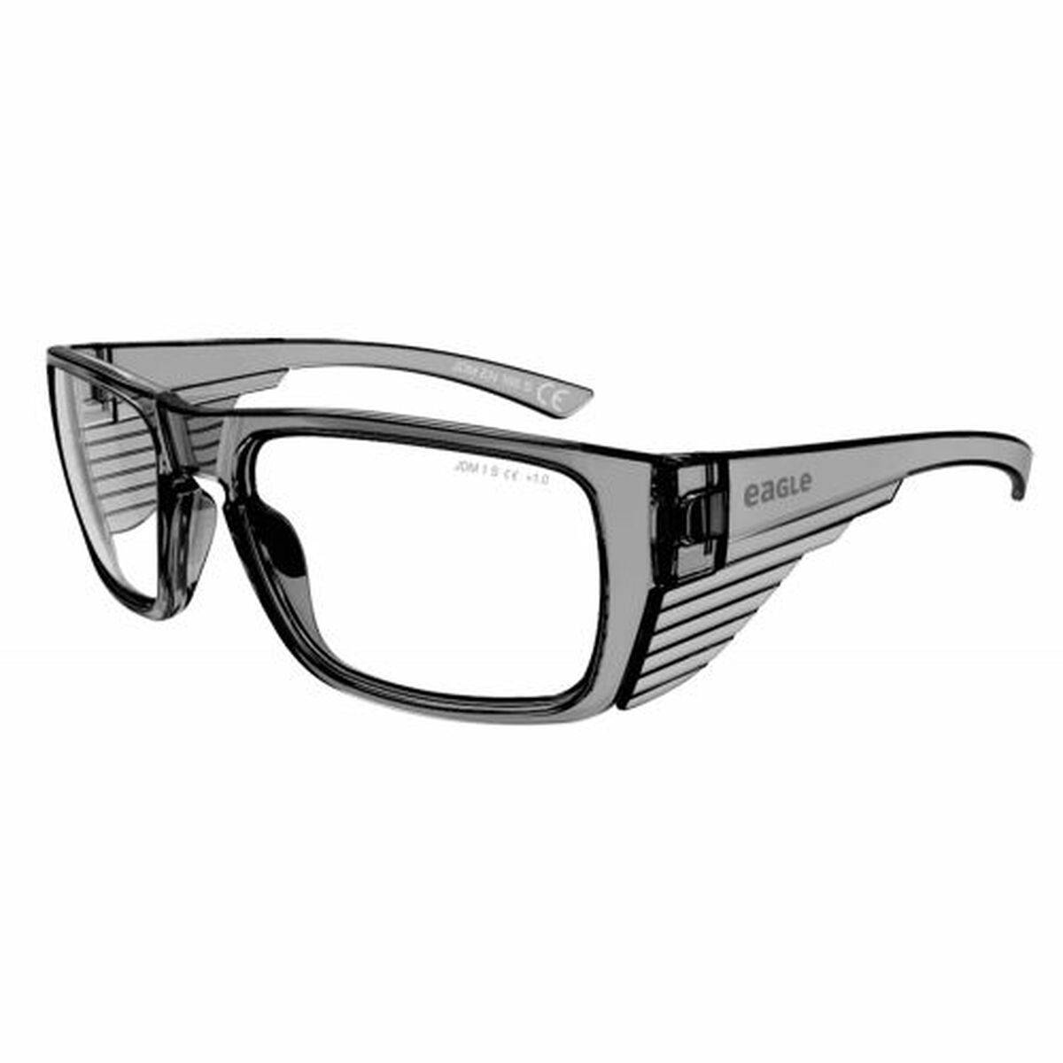 Gafas de seguridad Eagle Tracer Gris Transparente Plástico + 1,0