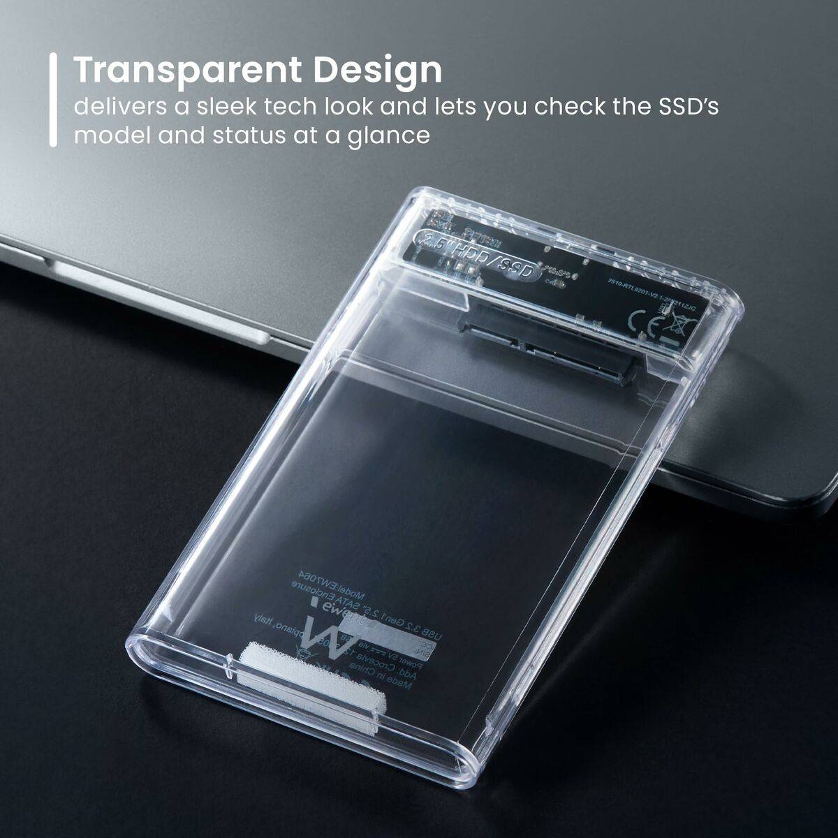 Disco Duro Externo Ewent EW7064 Transparente