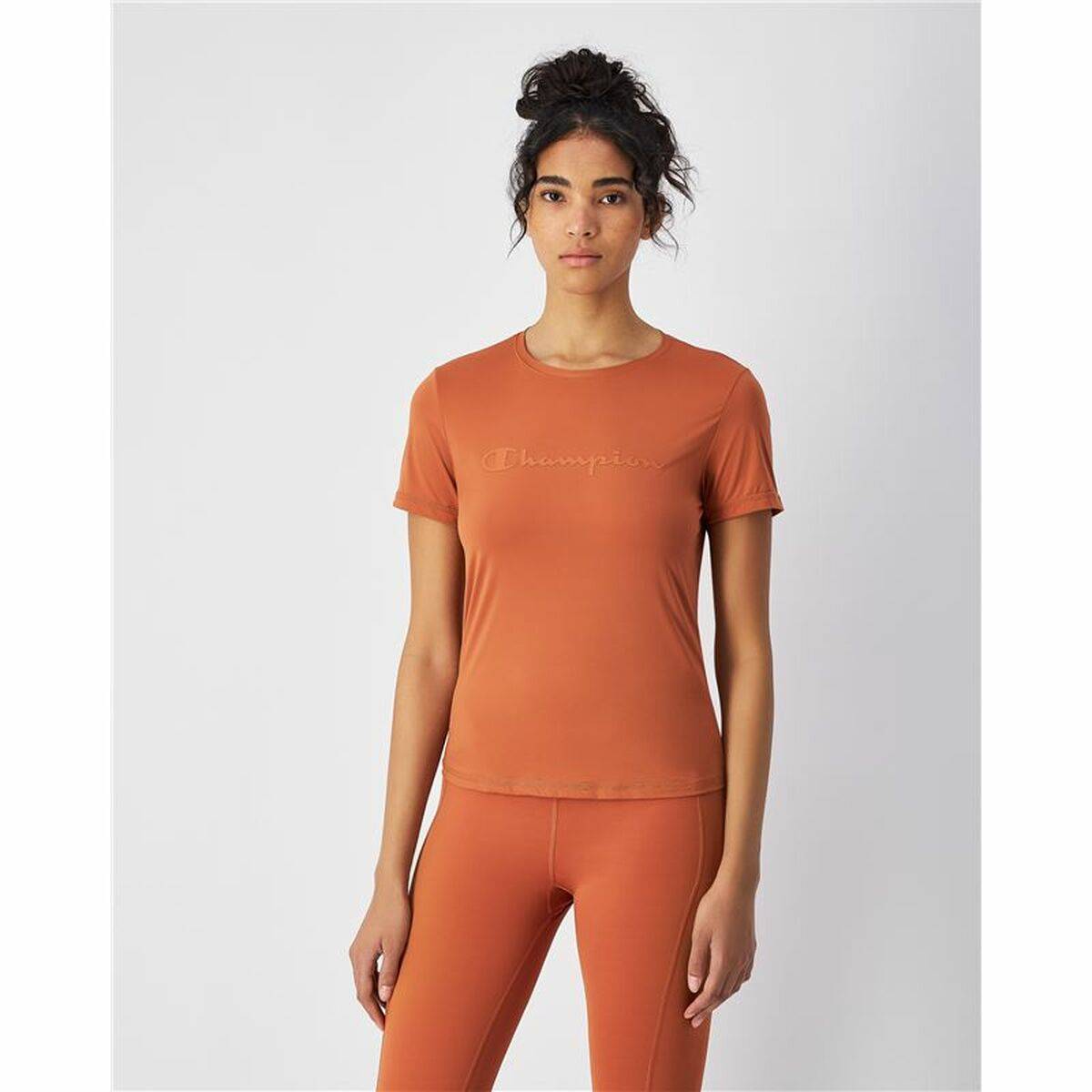 Camiseta de Manga Corta Mujer Champion SS Naranja