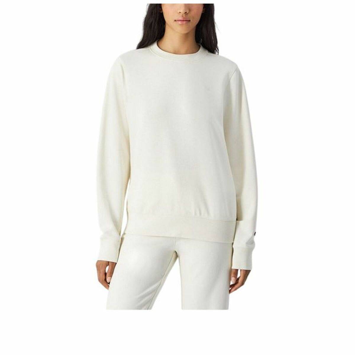 Sudadera sin Capucha Mujer Champion Champion Crewneck Blanco