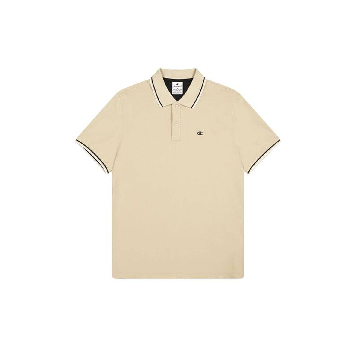 Polo de Manga Corta Hombre Champion Beige