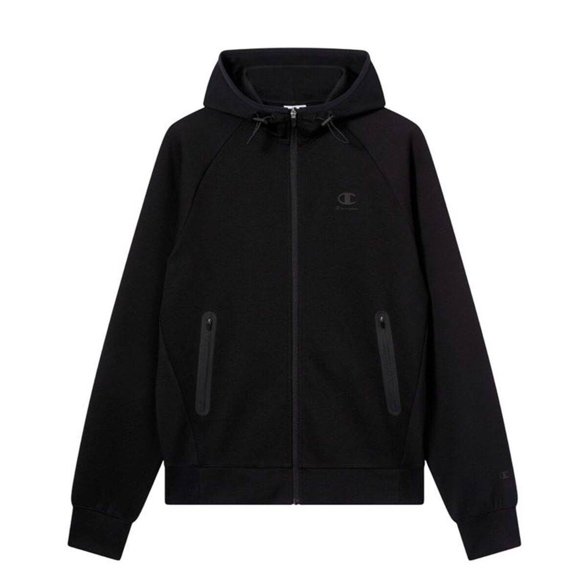 Sudadera con Capucha Hombre Champion C-Tech Negro