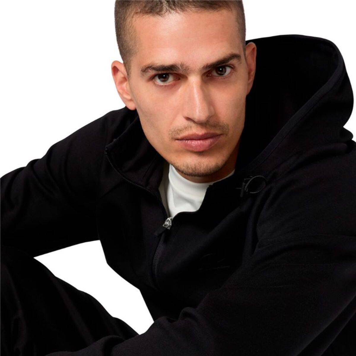 Sudadera con Capucha Hombre Champion C-Tech Negro