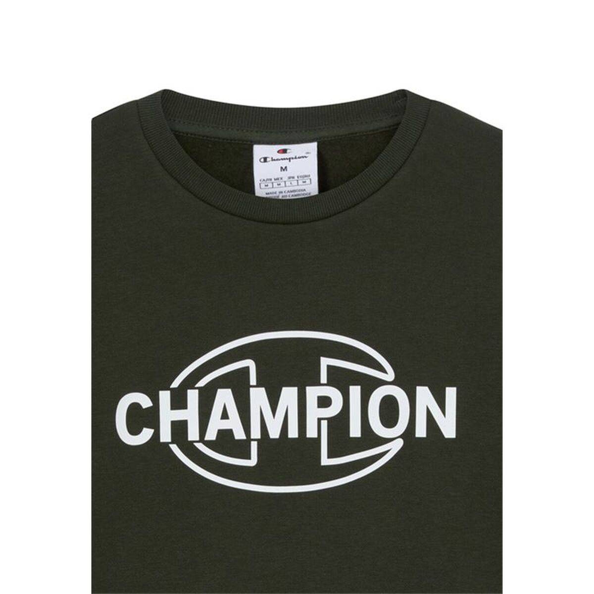 Sudadera sin Capucha Hombre Champion Graphic Shop Verde oscuro Verde militar