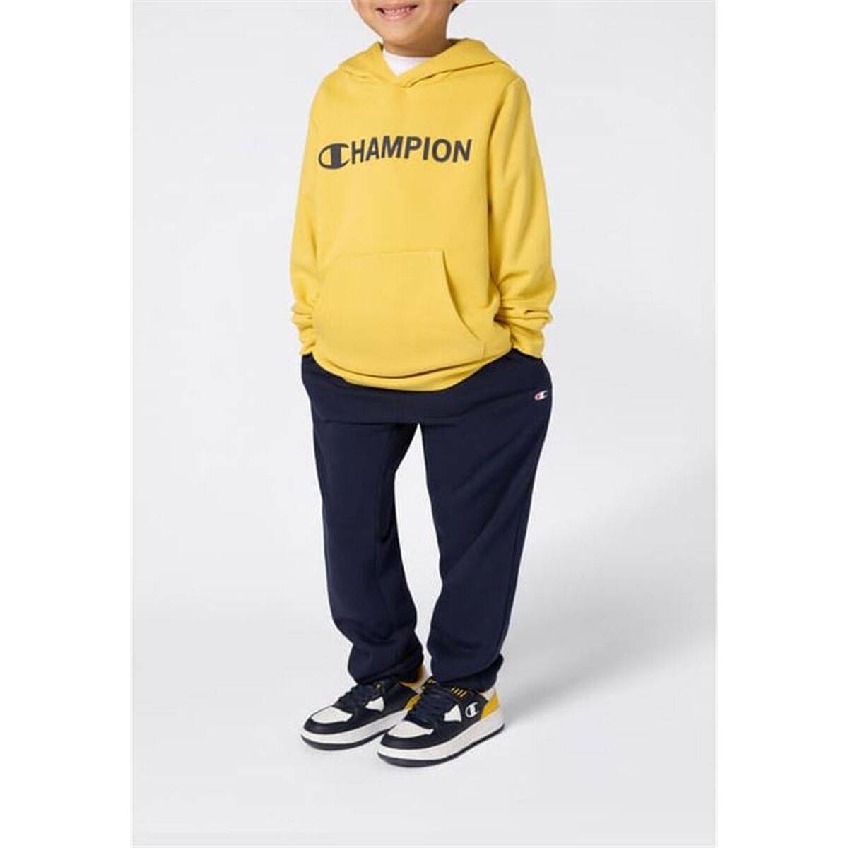 Sudadera con Capucha Niño Champion Graphic Shop Amarillo