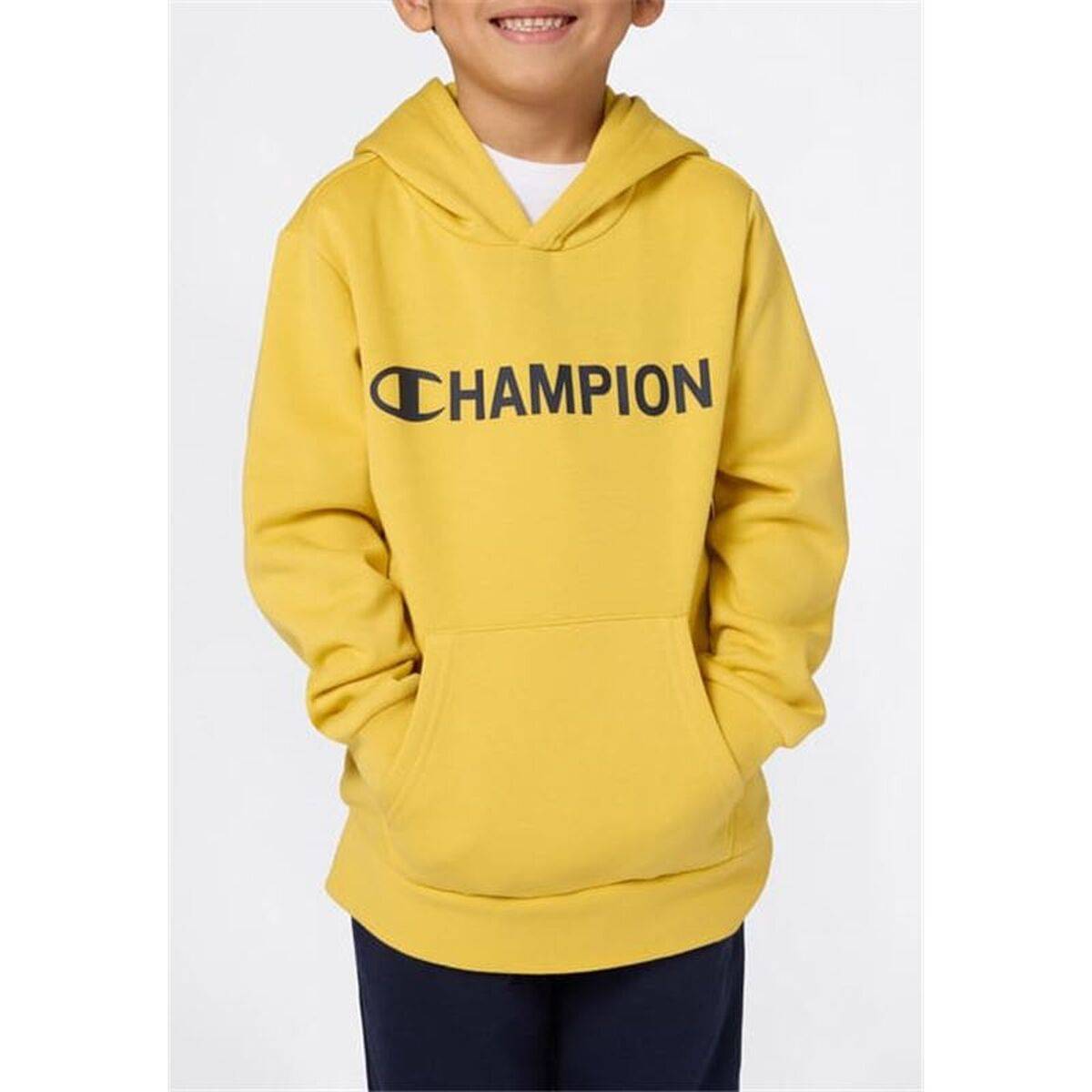 Sudadera con Capucha Niño Champion Graphic Shop Amarillo