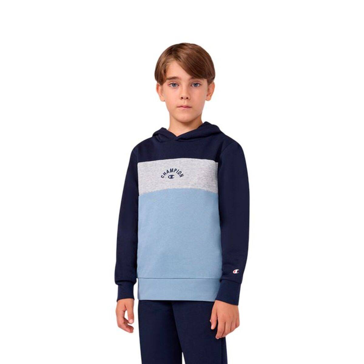 Sudadera con Capucha Niño Champion Icons Plus Azul Añil