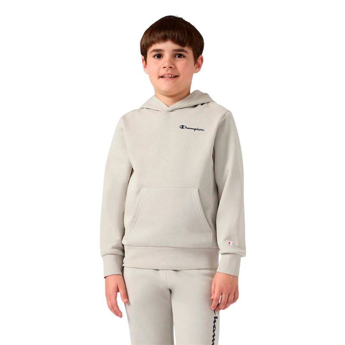 Sudadera con Capucha Niño Champion Icons Contrast Blanco