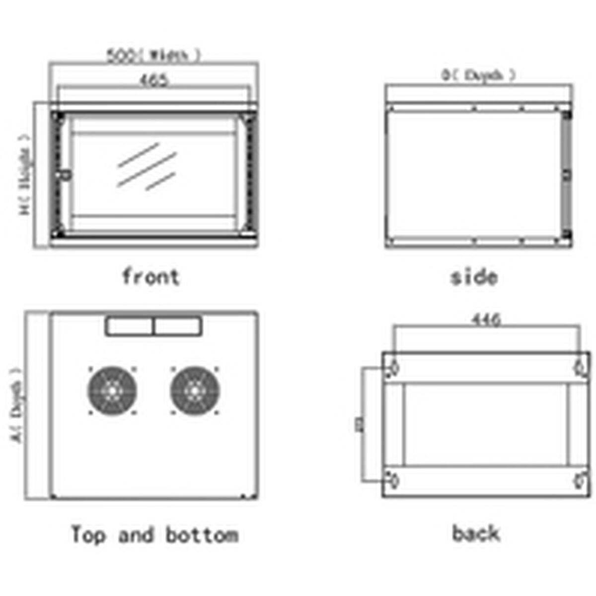 Armario Rack Mural Techly I-CASE EL-1006B32