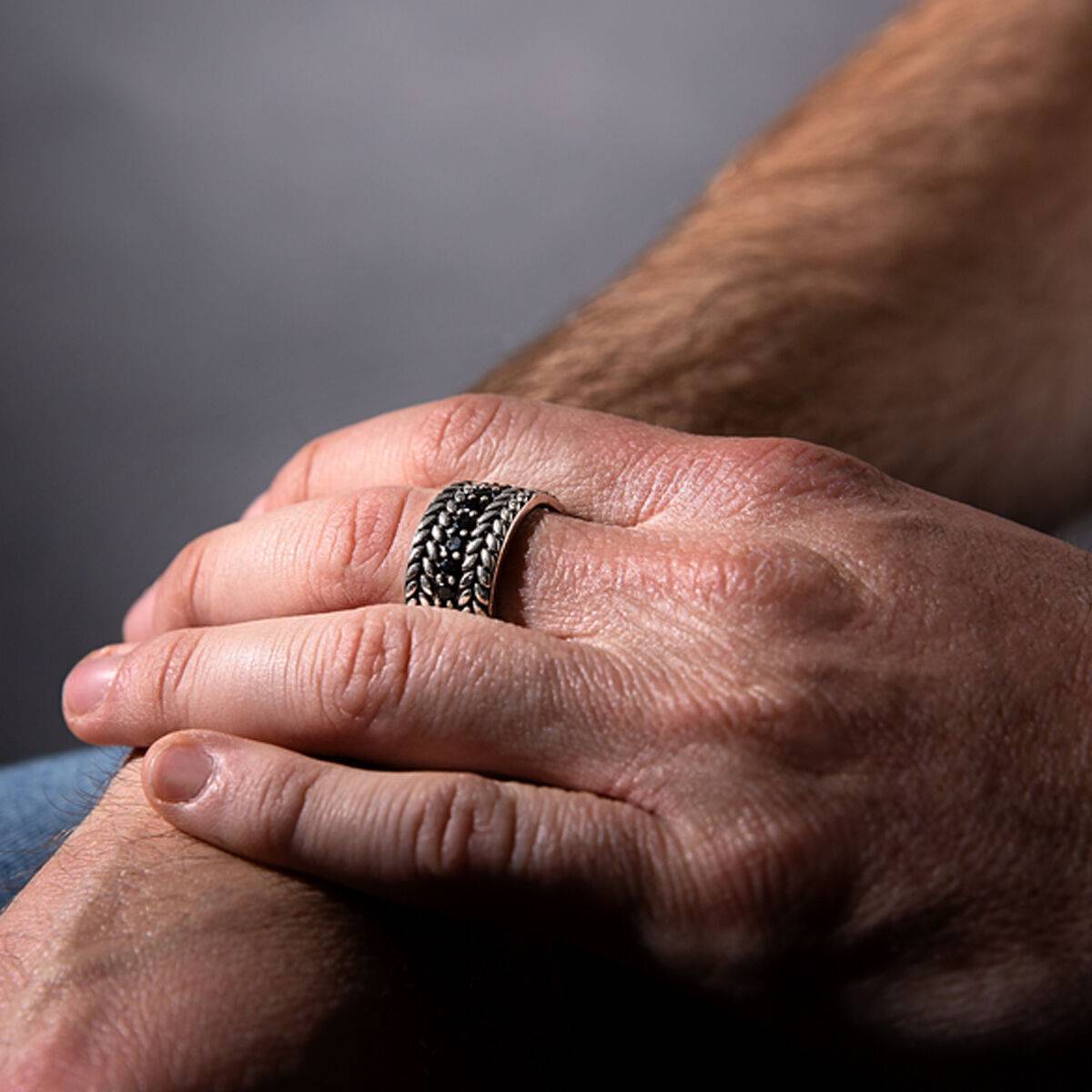 Anillo Hombre Albert M. WSOX00576.BS-24 24 Negro