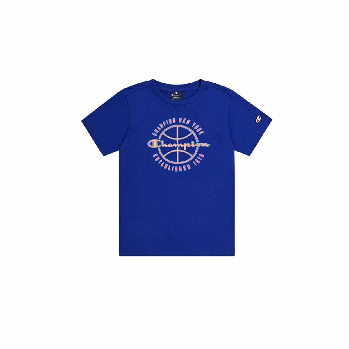 Camiseta de Manga Corta Hombre Champion Crewneck Azul marino