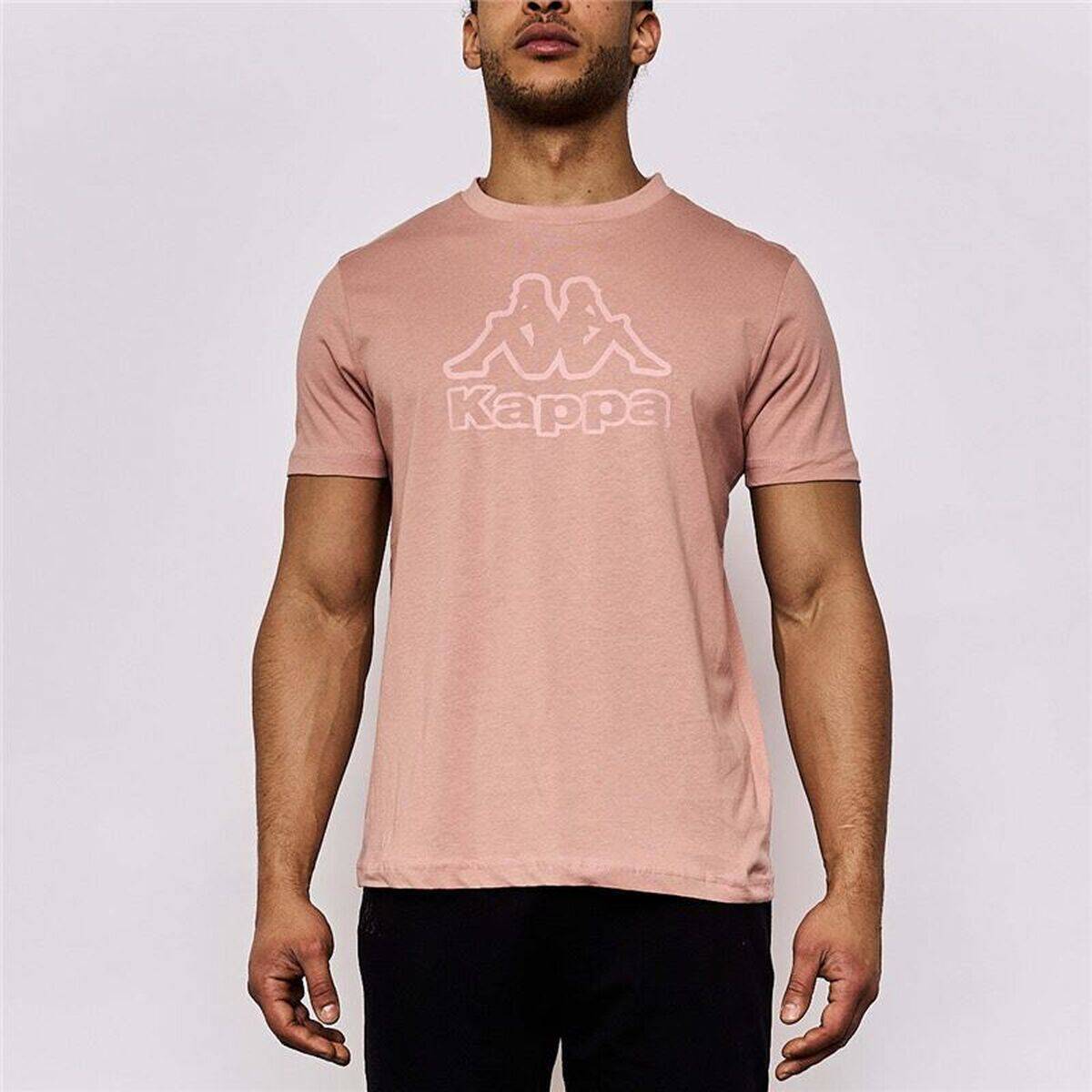 Camiseta de Manga Corta Hombre Kappa Kremy Korporate Rosa claro