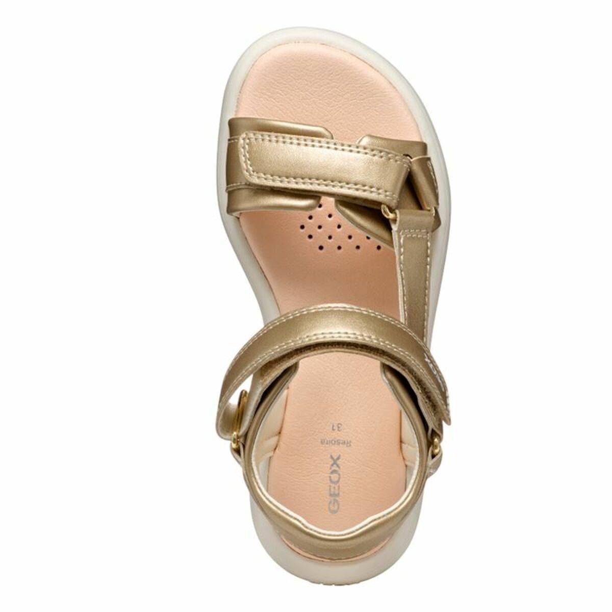 Sandalias Infantiles Geox Puffypop Gi Dorado