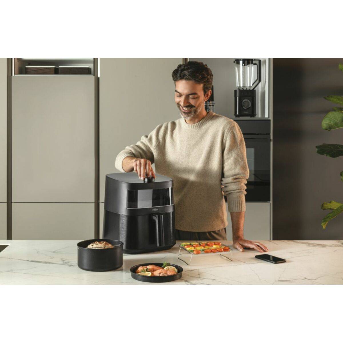 Freidora de Aire Cecotec HAF5TWA 011 Negro 2000 W 6,5 L
