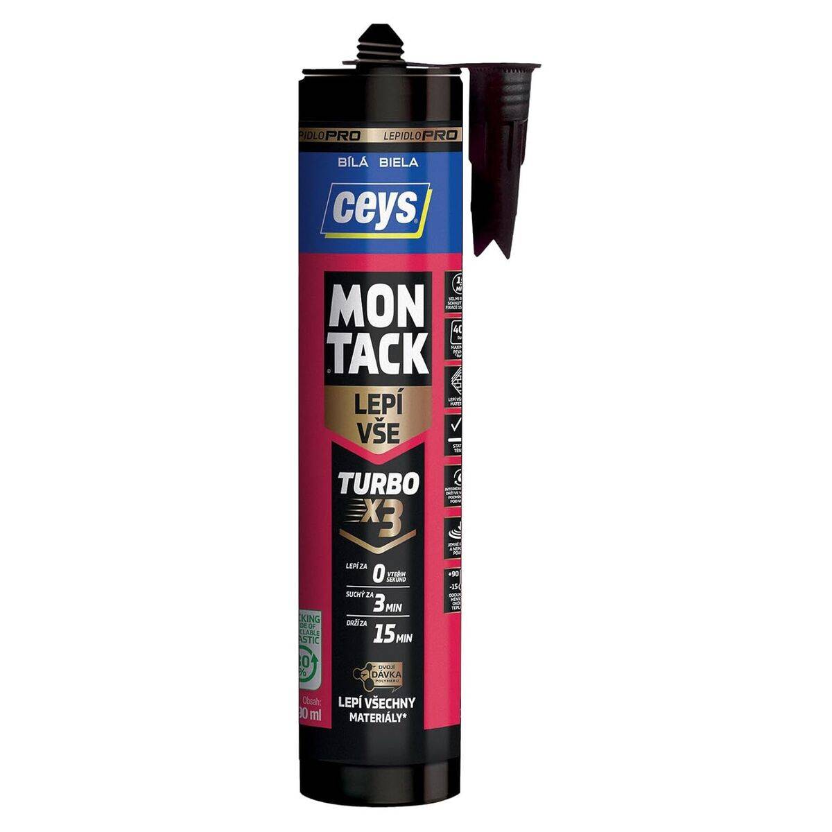 Adhesivo de montaje Ceys montack turbo 290 ml