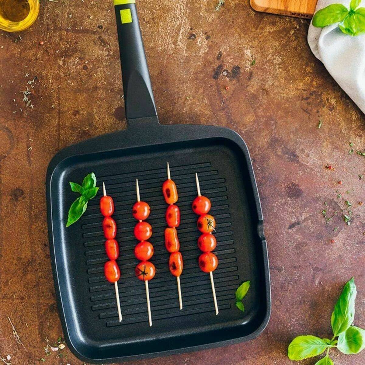 Sartén Asadora BRA FOODIE 28X28 Acero Inoxidable Aluminio Ø 28 cm