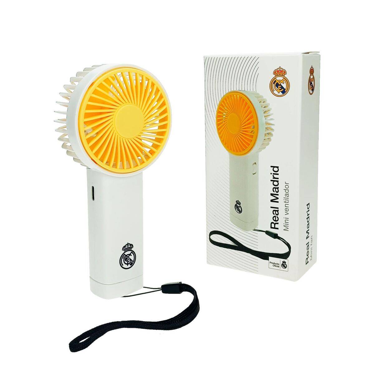 Mini Ventilador Portátil Real Madrid C.F.