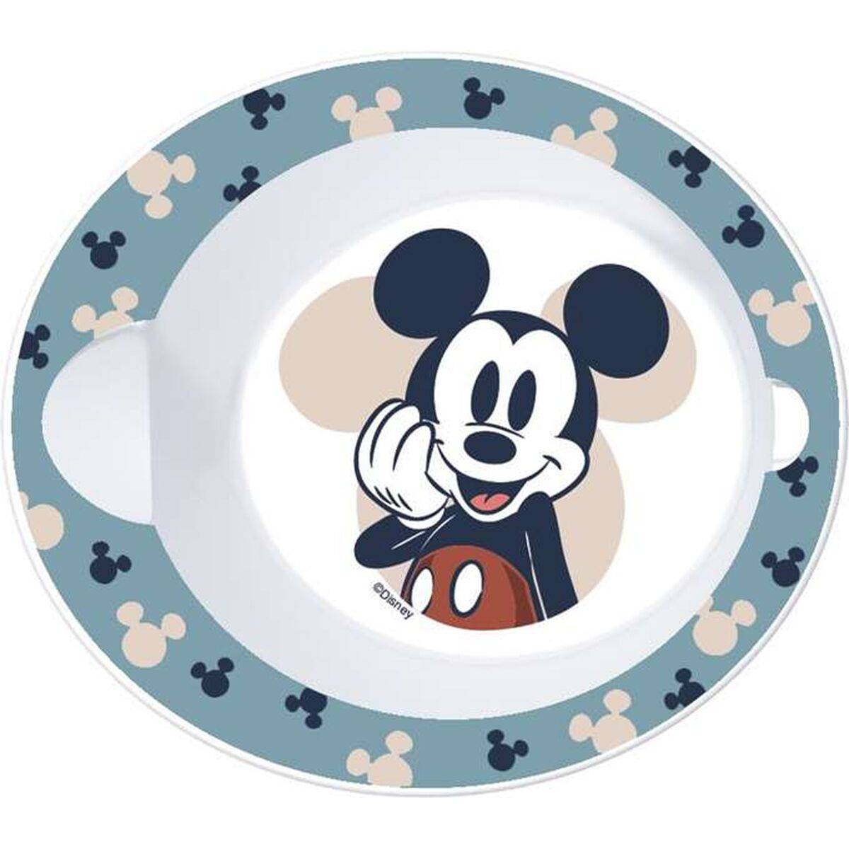 Set de Menaje Infantil Stor MICROWAVE MEAL SET BOWL + MICKEY SPOON Plástico (2 Piezas)