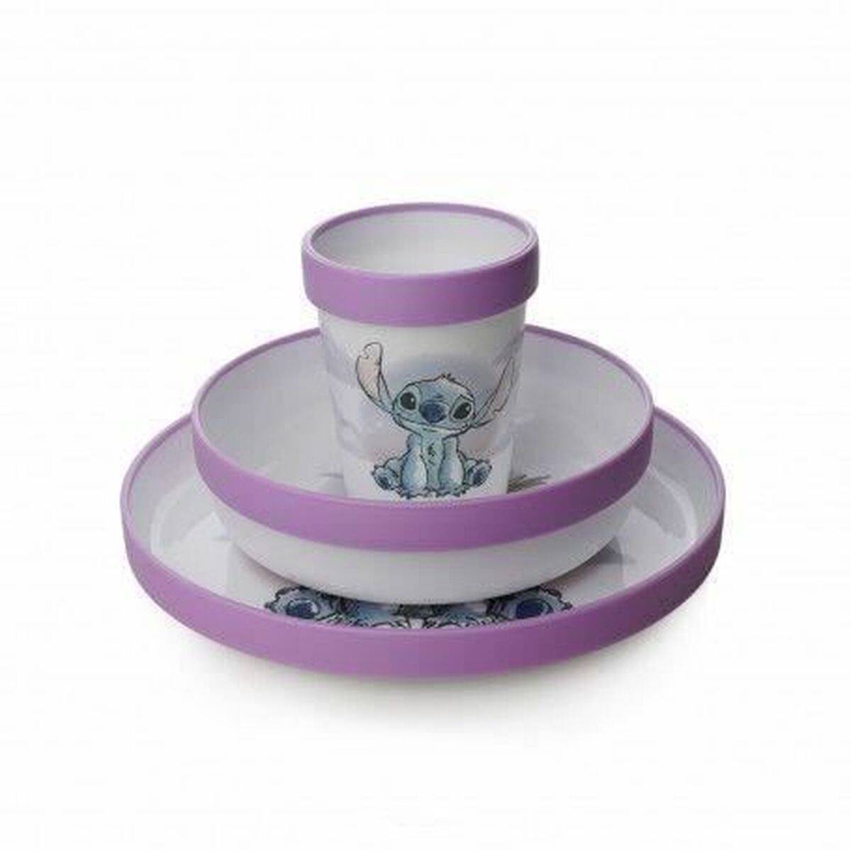 Set de Vajilla Disney Melamina 3 Piezas (2 Unidades)
