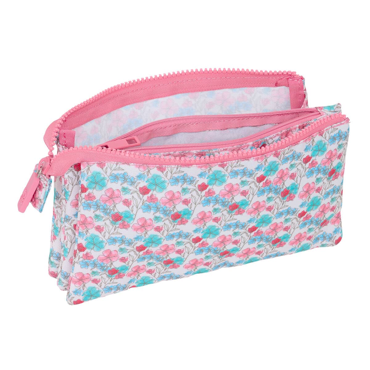 Portatodo Triple Moos Flores Multicolor 22 x 12 x 3 cm