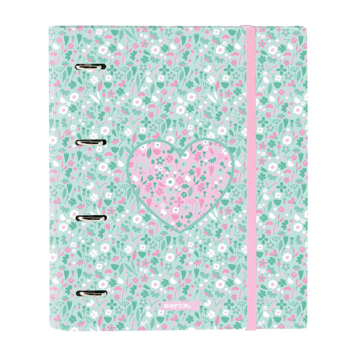 Carpeta de anillas Safta Cuore Menta 27 x 32 x 3.5 cm
