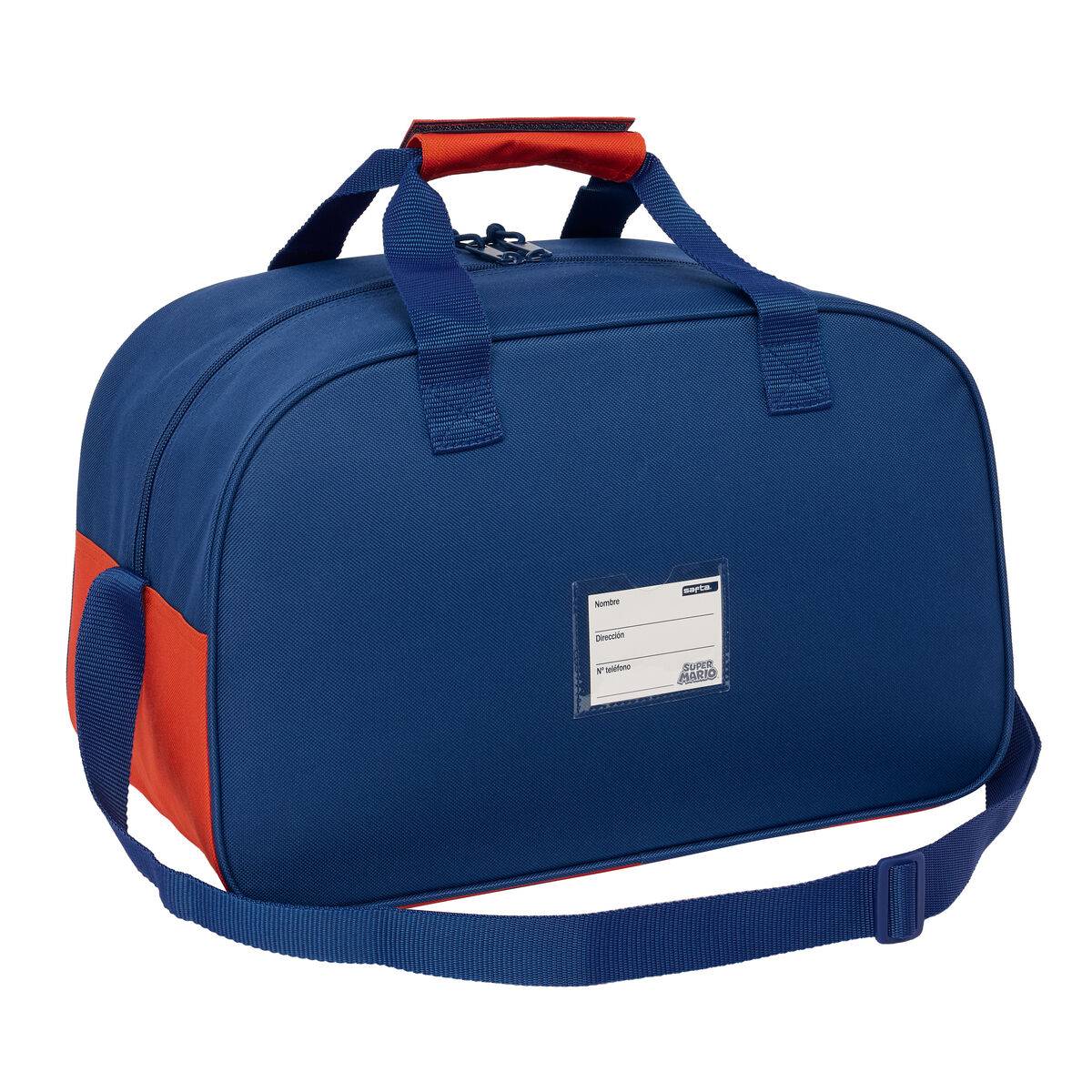Bolsa de Deporte Super Mario Mamma mia Rojo Azul marino 40 x 24 x 23 cm