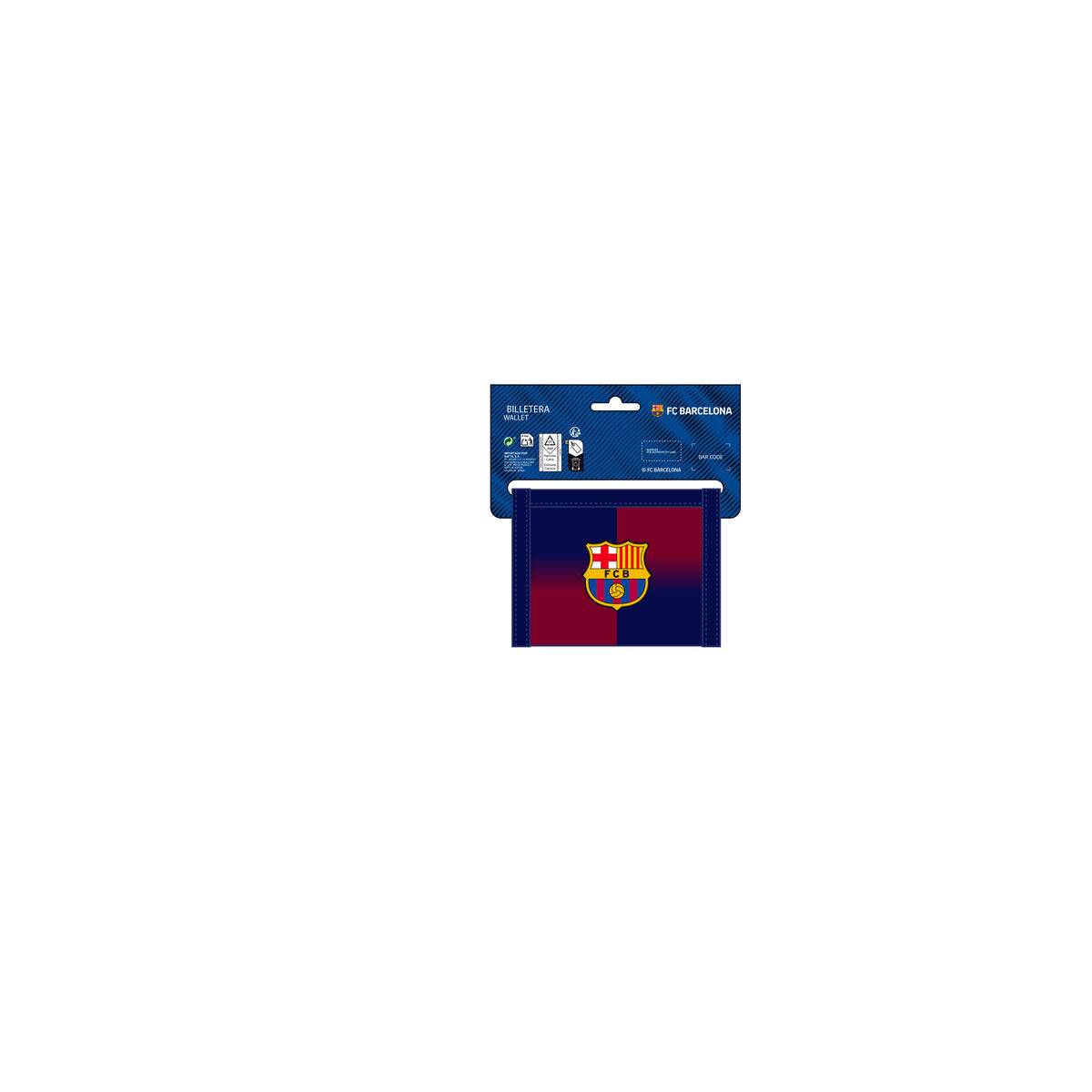 Cartera F.C. Barcelona Azul Granate 12,5 x 9,5 x 1 cm