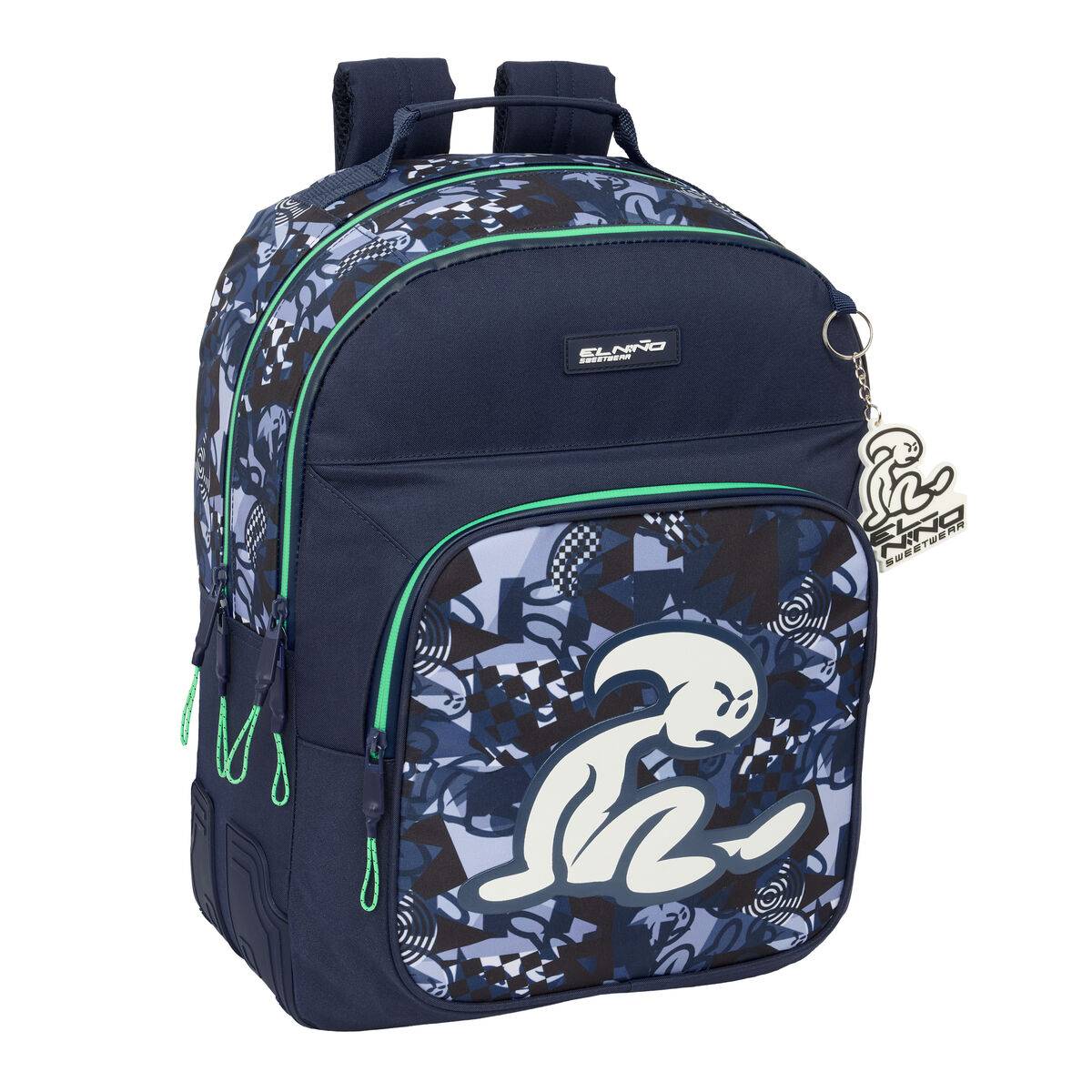 Mochila Escolar El Niño Navy Azul marino 32 x 42 x 15 cm