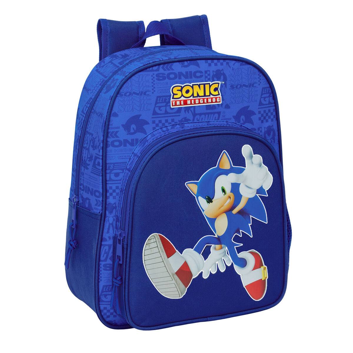 Mochila Escolar Sonic Azul 26 x 34 x 11 cm