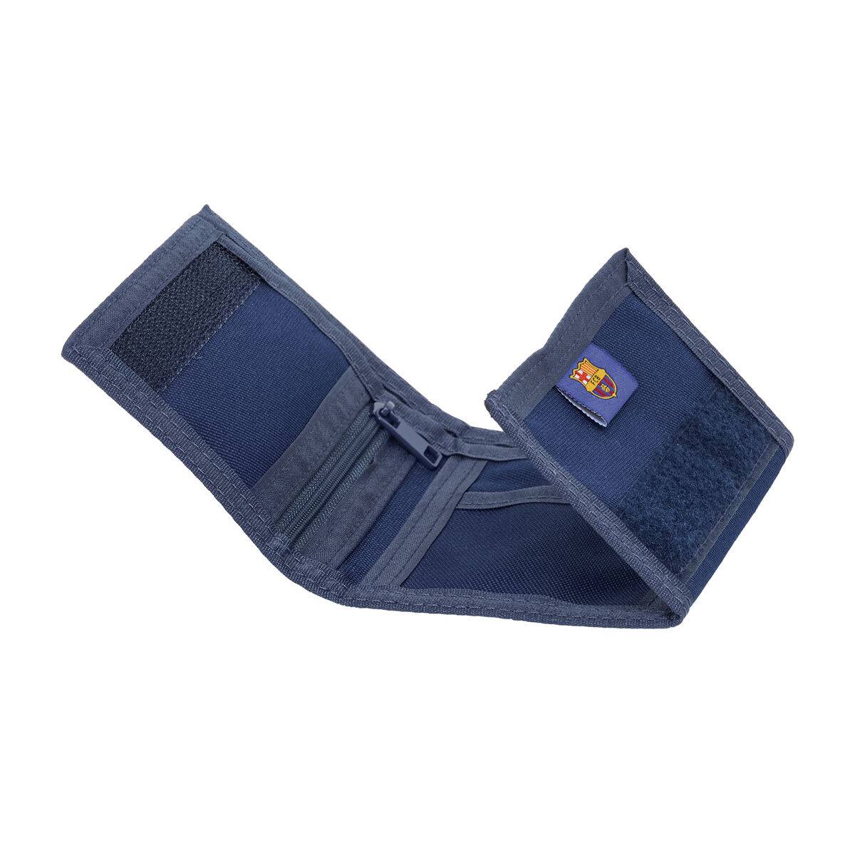 Cartera F.C. Barcelona Azul marino 12,5 x 9,5 x 1 cm