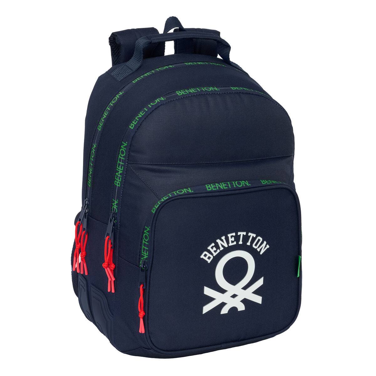 Mochila Escolar Benetton Together Azul marino 32 x 42 x 15 cm