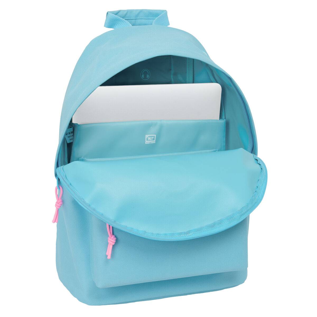 Mochila Escolar Benetton benetton basics Celeste 31 x 41 x 16 cm