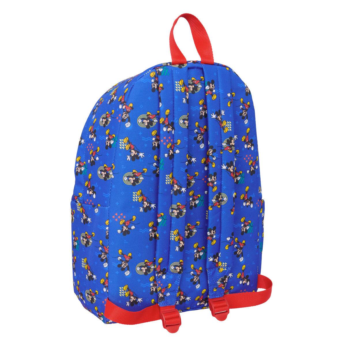 Mochila Escolar Mickey Mouse Clubhouse Today Azul 31 x 43 x 13 cm