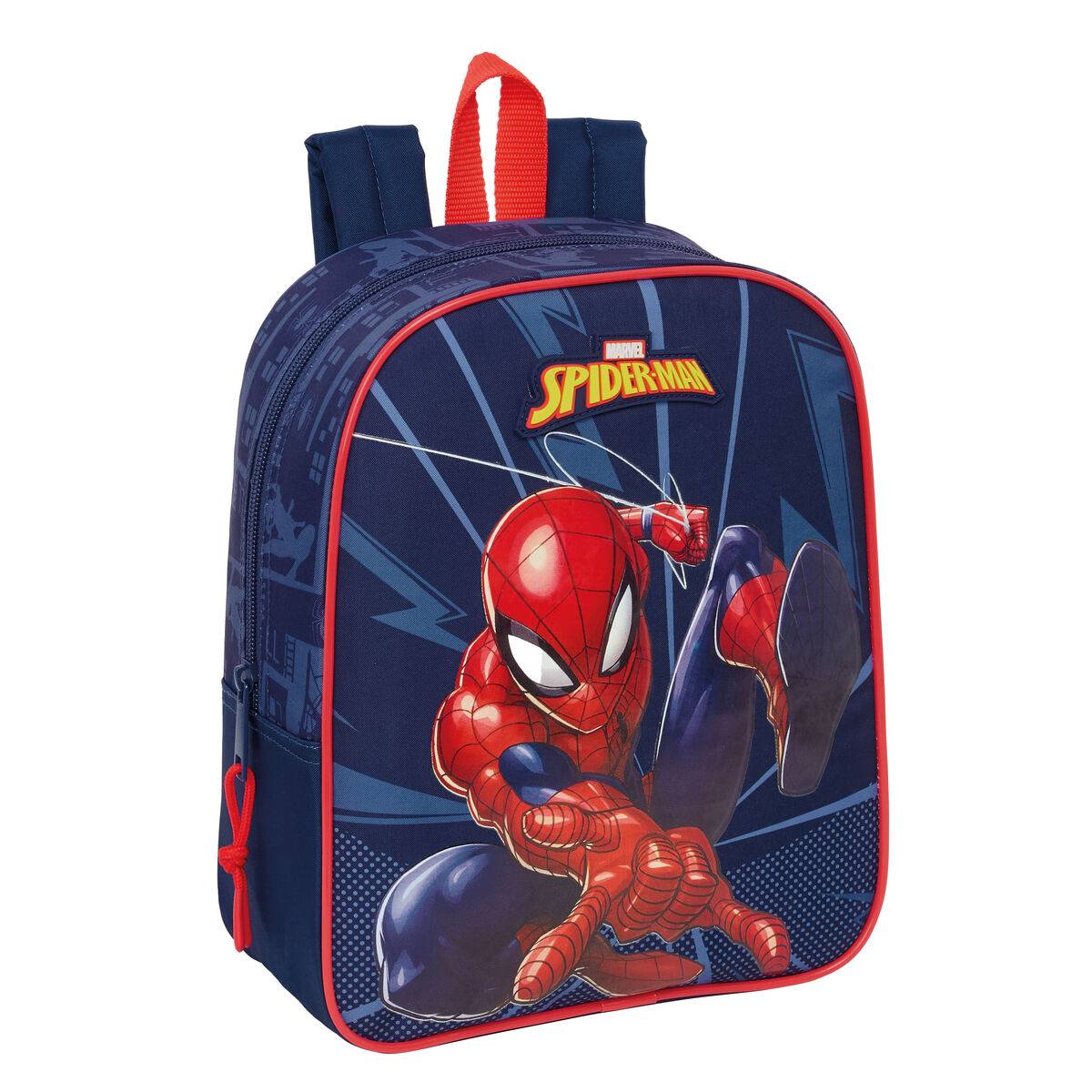 Mochila Escolar Spider-Man Azul 22 x 27 x 10 cm