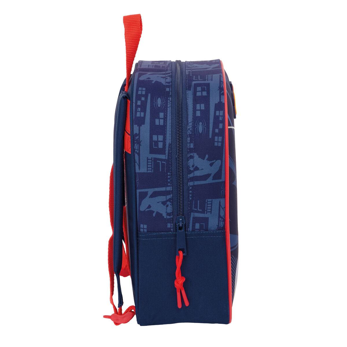 Mochila Escolar Spider-Man Azul 22 x 27 x 10 cm