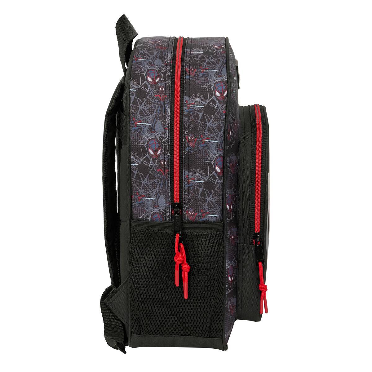 Mochila Escolar Spider-Man Negro 32 x 38 x 12 cm